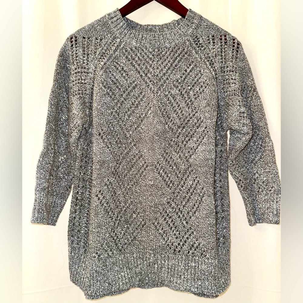 NWOT Steven Alan Textured Knit Gray Sweater